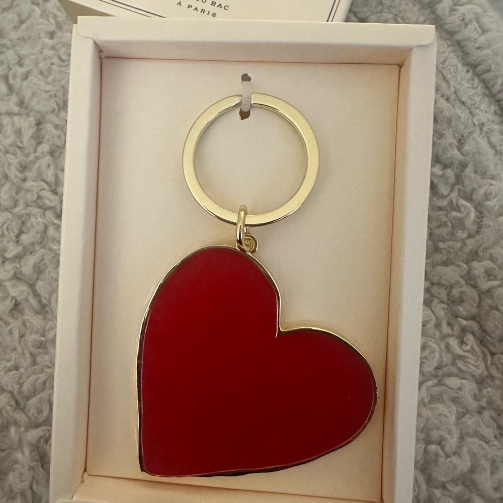 Sezane Red Heart Keychain